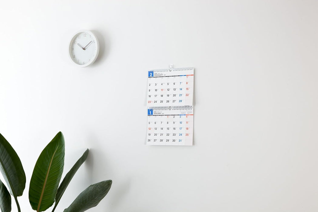 Takahashi 2026 Wall Calendar 2-Month View Double B5 Size E94