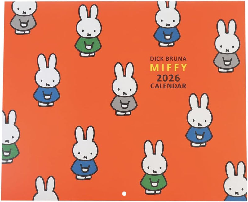 SQUARE Miffy 2026 Calendar Red 33BCA-4