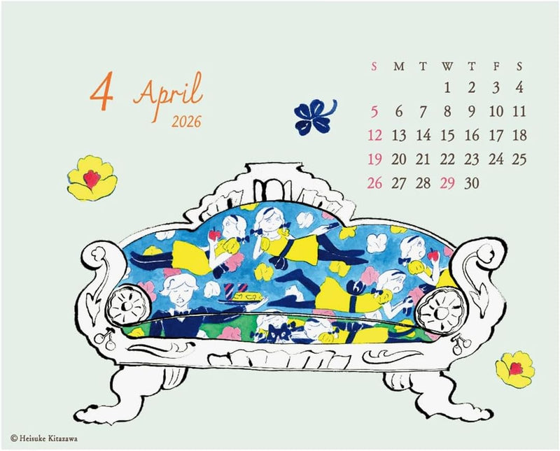 2026 Heisuke Kitazawa Desk Calendar
