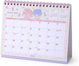 Sanrio Ring Calendar 2025 Little Twin Stars Desk Calendar with Schedule Stickers 451321