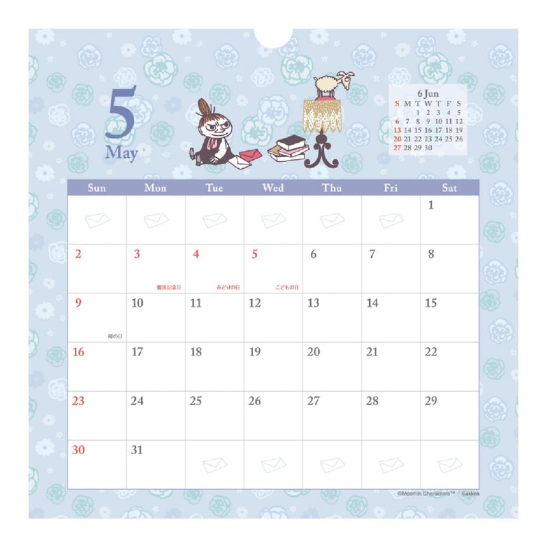 Midori 2027 Desk Calendar S Ojisan Pattern 31406006