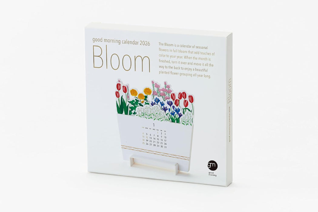 good morning 2026 desk calendar bloom 2326