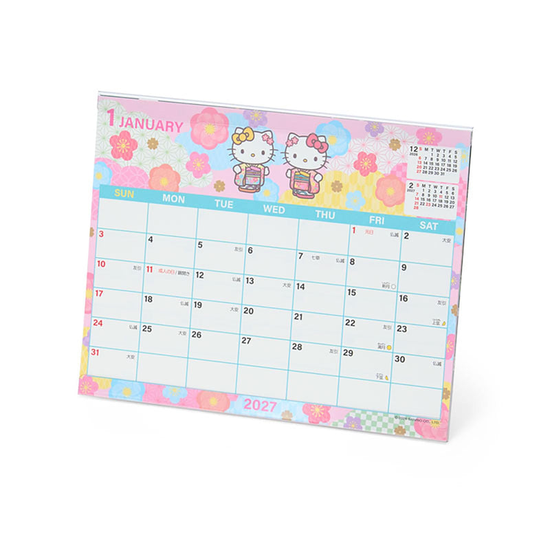 Sanrio Sheet Calendar 2027 Hello Kitty Desk Calendar 921556