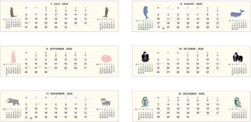 EL COMMUN MATOKA 2026 Desk Calendar Break Time CAL-151
