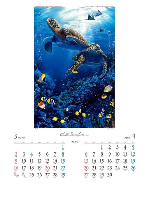 Todan 2025 Wall Calendar Christian Riese Lassen CL25-1092