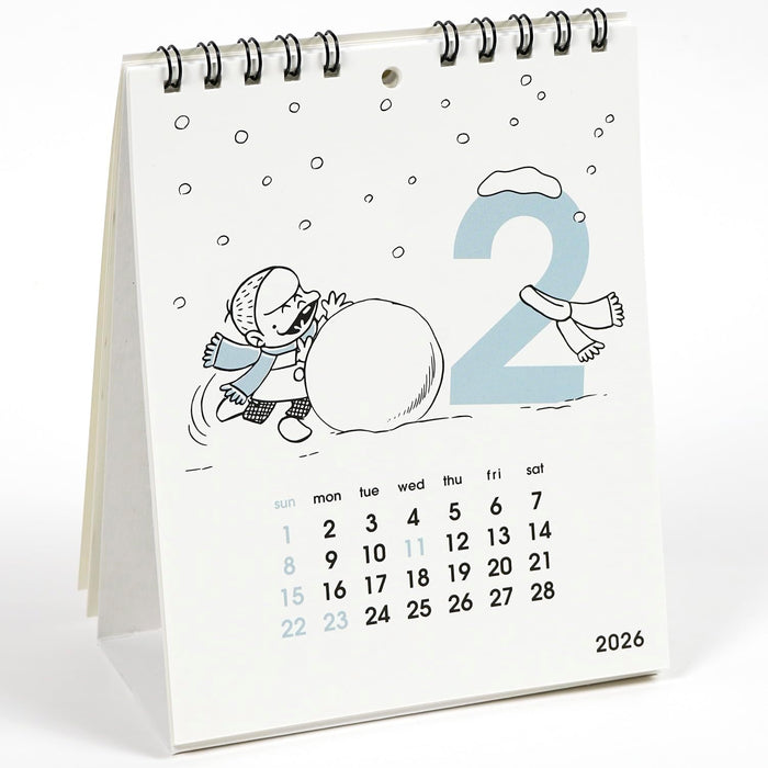 Greeting Life 2026 Desk Calendar FUJIO AKATSUKA Bakabon C-1687-AF
