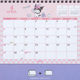 Sanrio Ring Calendar 2025 Kuromi Desk Calendar with Schedule Stickers 451363