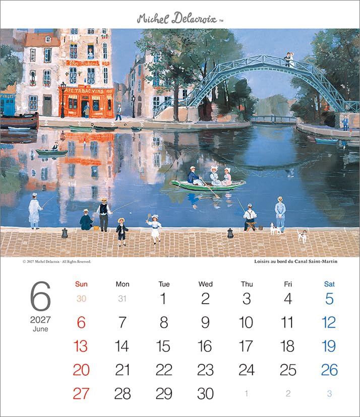 Todan 2027 Desk T Calendar Michel Delacroix CL27-1053