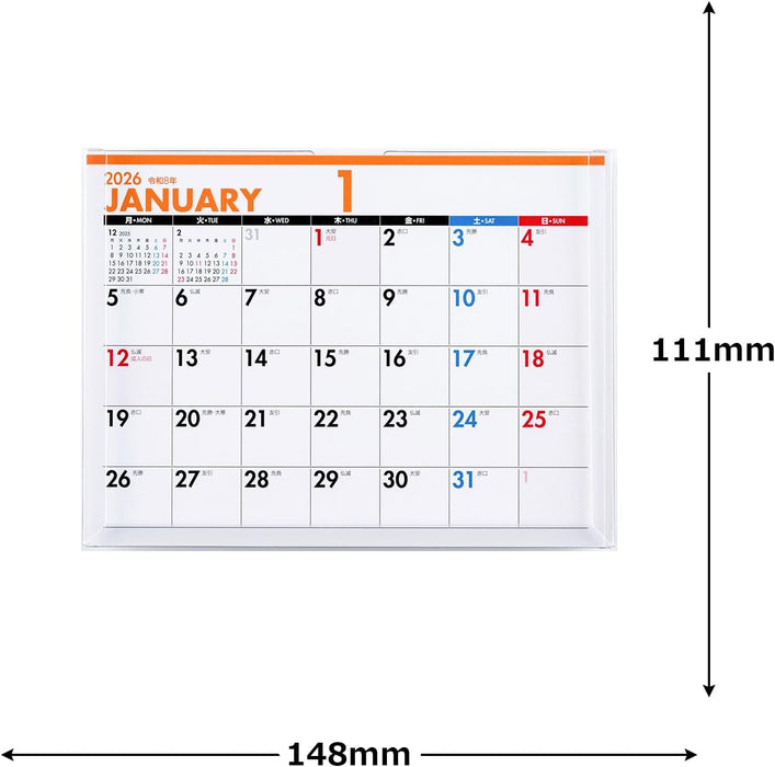 Takahashi 2026 Desk Calendar A6 E135