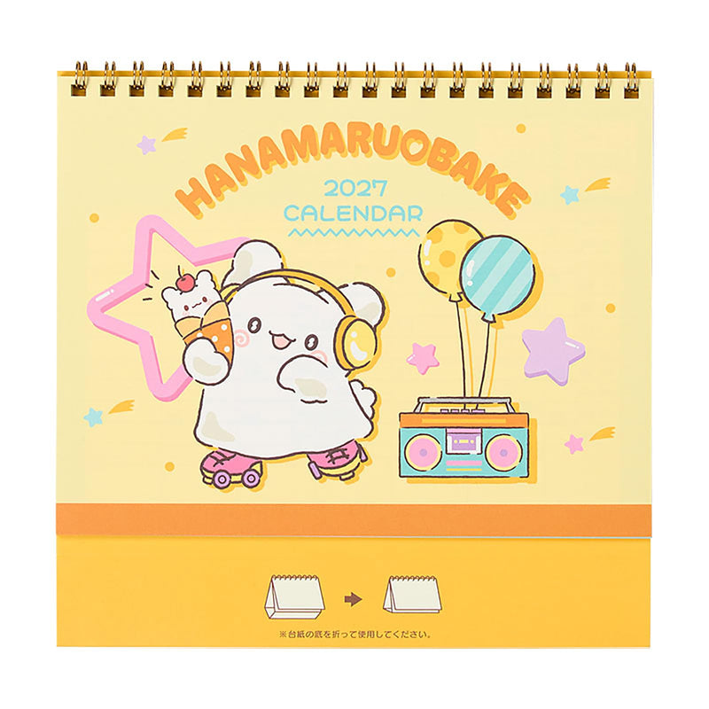 Sanrio Ring Calendar 2027 HANAMARUOBAKE Desk Calendar 921475