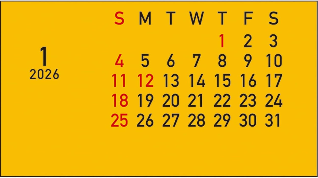 Greeting Life 2026 Desk Calendar Carbox School Bus C-1736-TK