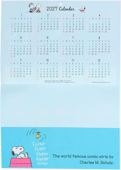Sanrio Wall Calendar Horizontal 2026 Snoopy Wall Calendar 622630