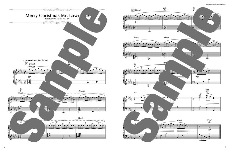 Piano Solo Ryuichi Sakamoto Best CM & Theme Music Collection [High-Grade Arrange]