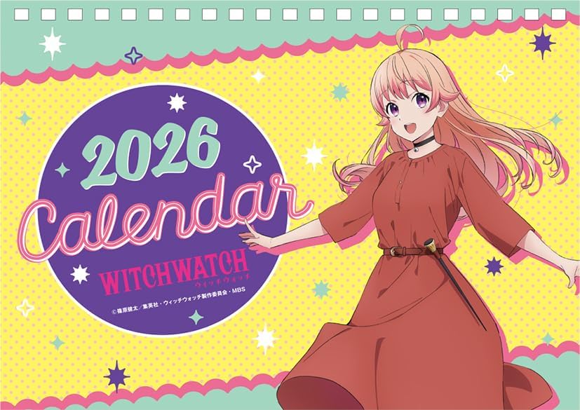 Ensky TV Anime 'Witch Watch' 2026 Desk Calendar 15 x 21cm CL-031