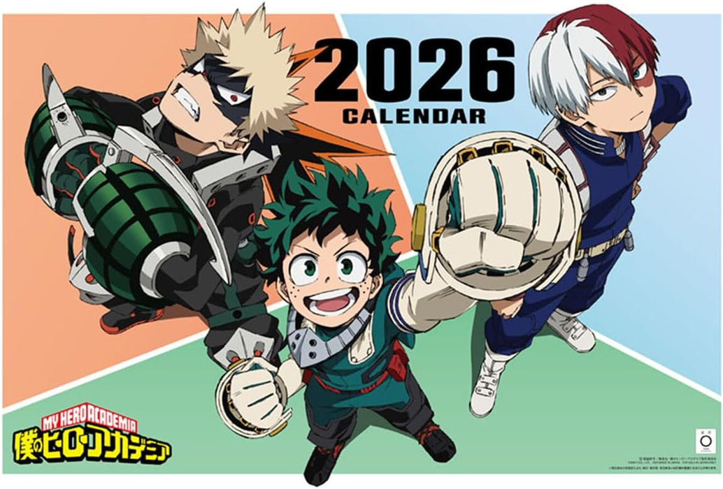 Ensky TV Anime 'My Hero Academia' 2026 Wall Calendar B3 CL-021