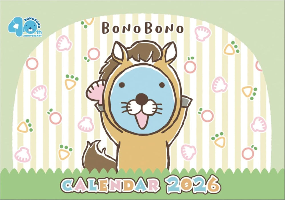 Hagoromo Bonobono 2026 Desk Calendar CL25-0106
