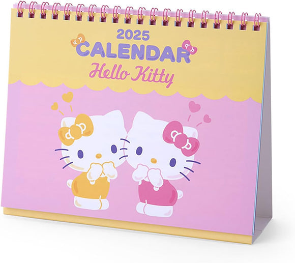 Sanrio Ring Calendar 2025 Hello Kitty Desk Calendar with Schedule Stickers 451258