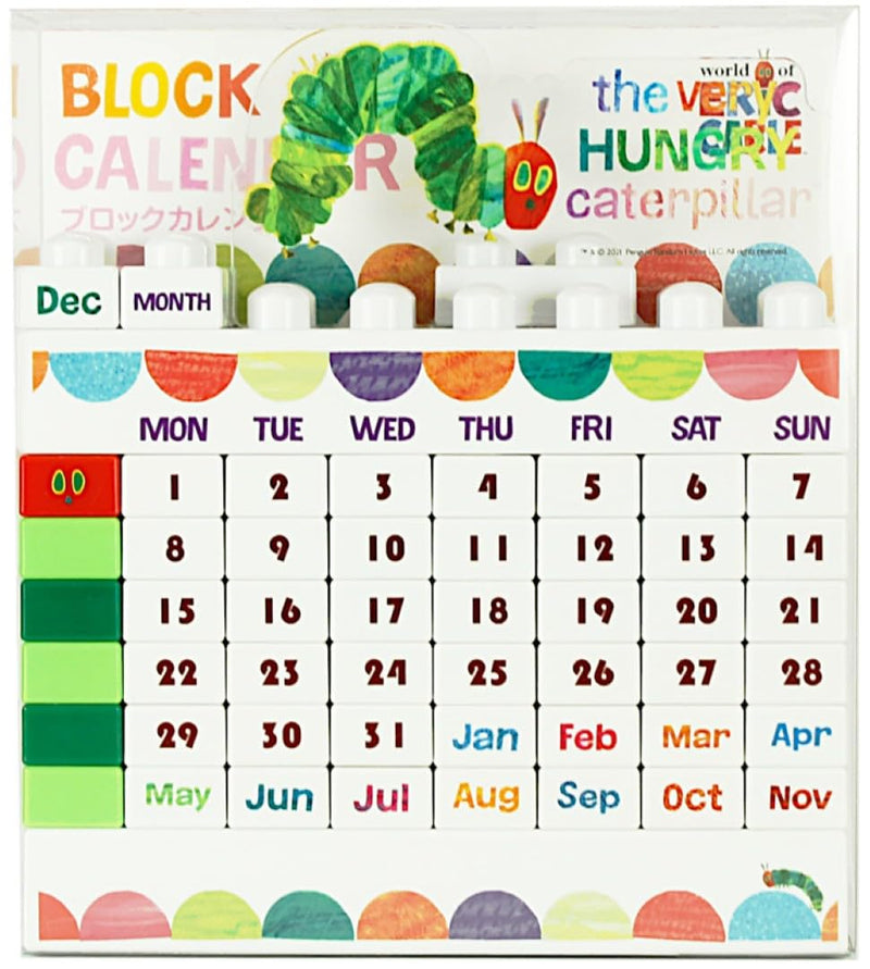 The Very Hungry Caterpillar (Harapeko Aomushi) Block 2027 Calendar CL27-0549