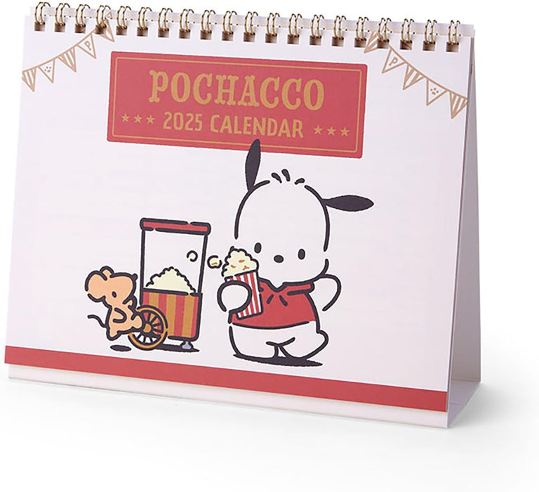 Sanrio Ring Calendar 2025 Pochacco Desk Calendar with Schedule Stickers 451371