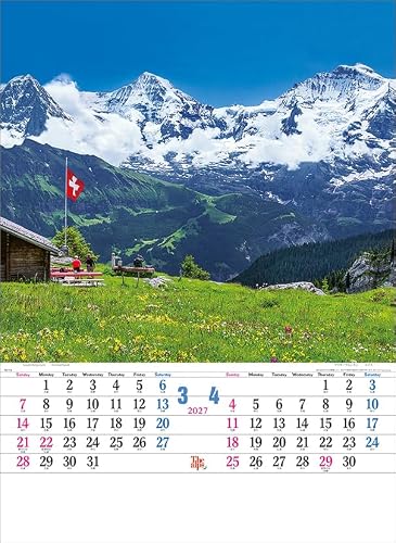 Todan 2027 Wall Calendar The Alps CL27-1028