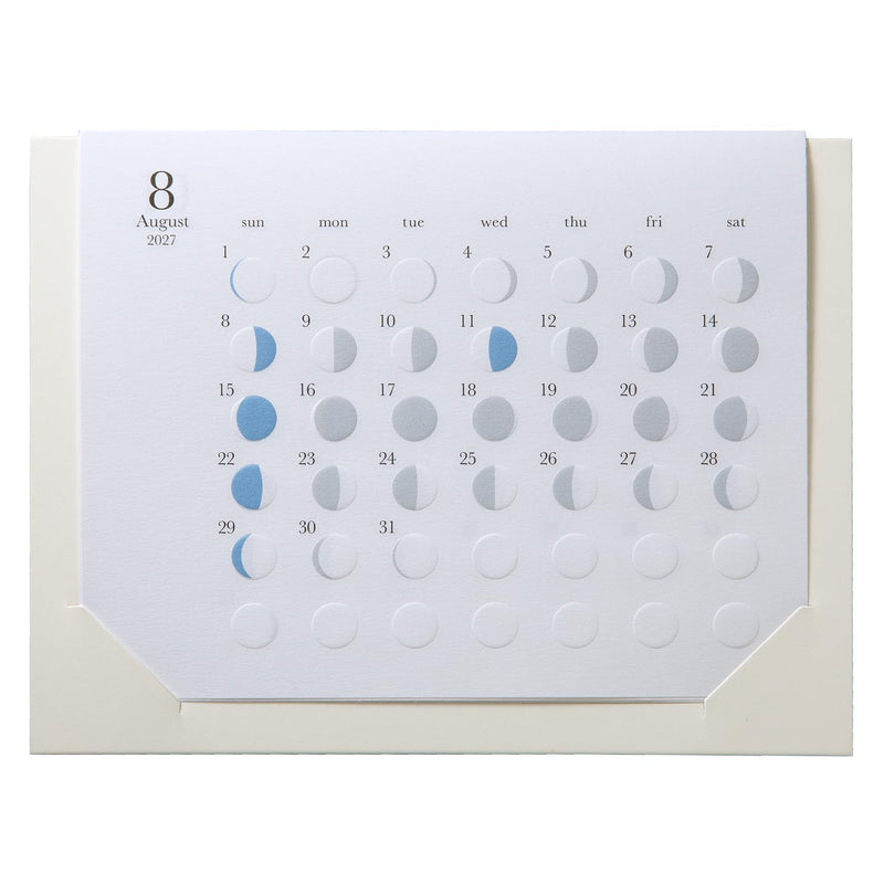 Replug 2027 Wall Calendar Moon Phases Michiru mini A27-529