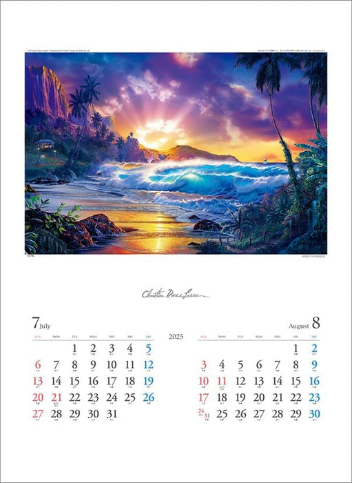 Todan 2025 Wall Calendar Christian Riese Lassen CL25-1092