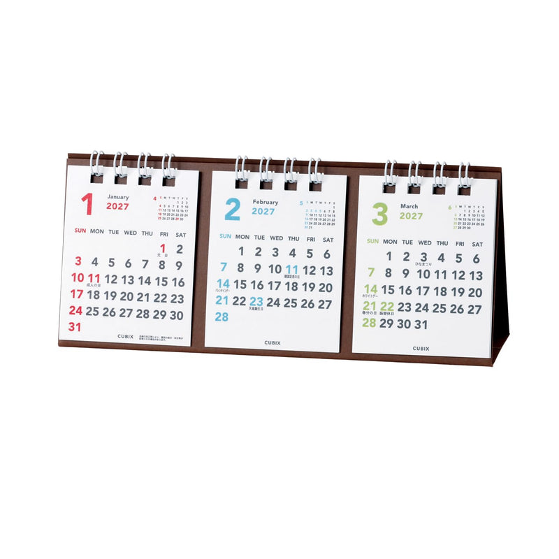 Takahashi 2027 Wall Family Calendar A3 E531