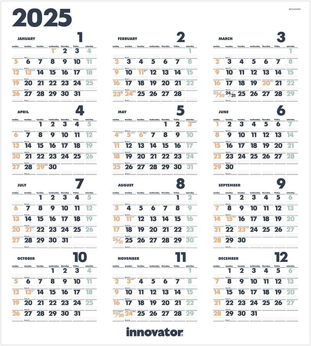 Innovator 2025 Calendar Poster 31355006