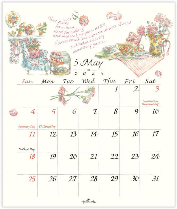 Hallmark 2025 Wall Calendar The Herb Catalogue Small 834-746