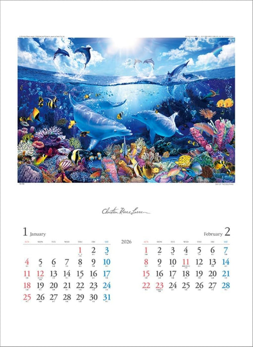 Todan 2026 Wall Calendar Christian Riese Lassen TD-30759 CL26-1054