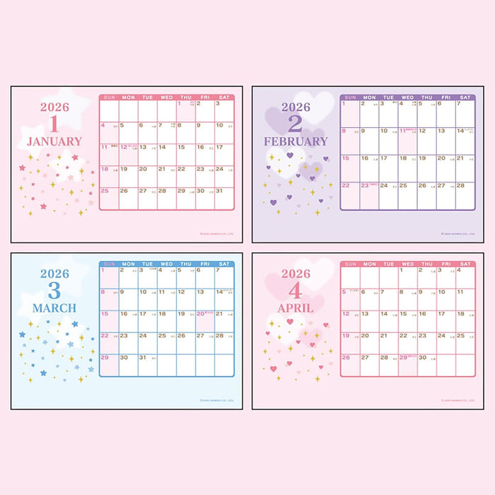 Sanrio Hello Kitty 2026 Mascot Desk Calendar 622885