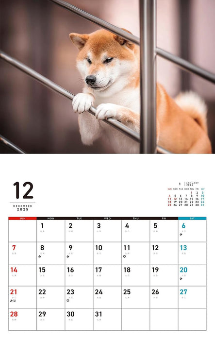 I LOVE Shiba Calendar 2026