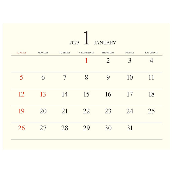 Todan 2025 Desk L Calendar Premium Gold 15.6 x 18cm TD-299