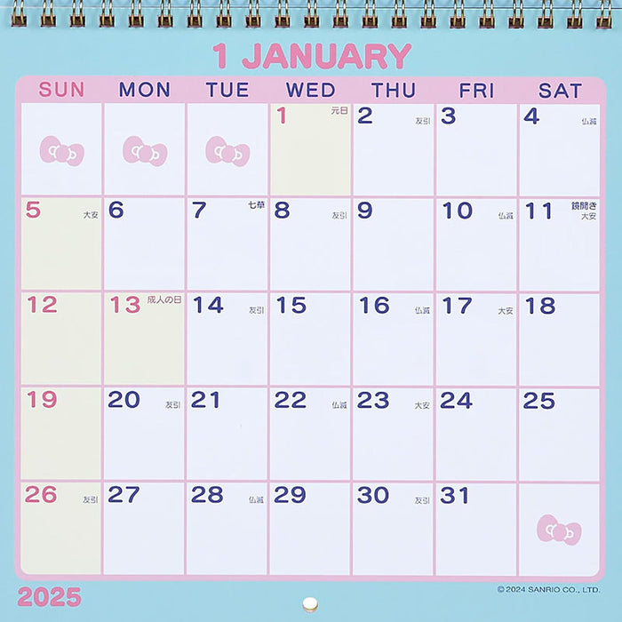 Sanrio Wall Calendar M 2025 Hello Kitty Wall Calendar 452173