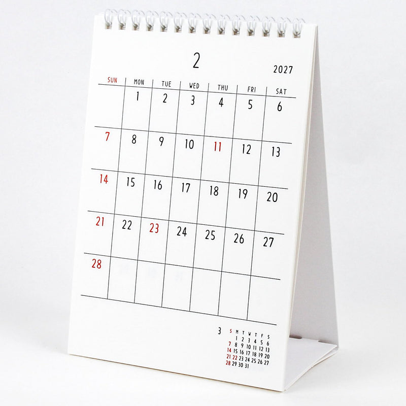 New Japan Calendar 2027 Desk Calendar Minnade Bousai NK566