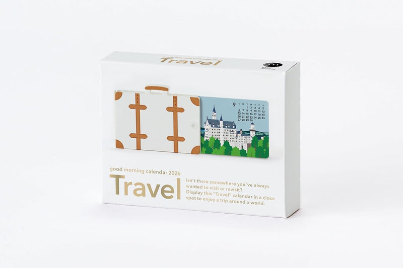 good morning 2026 desk calendar travel 2364