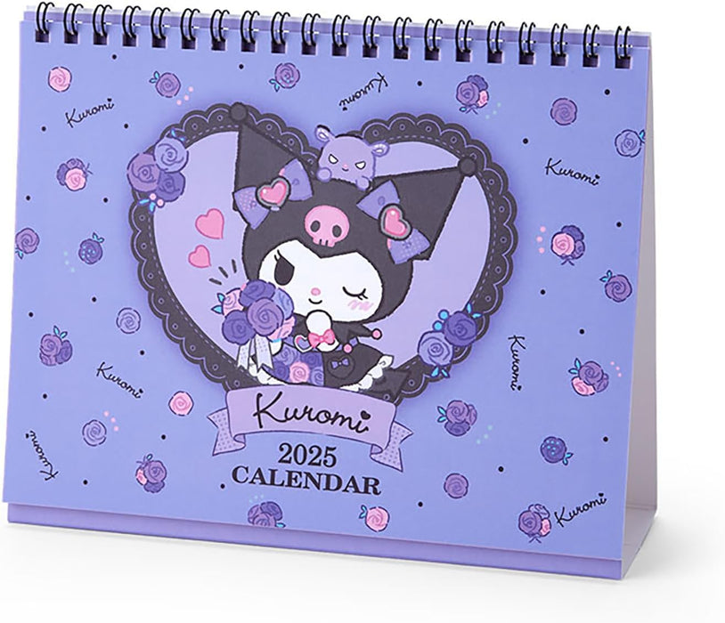 Sanrio Ring Calendar 2025 Kuromi Desk Calendar with Schedule Stickers 451363