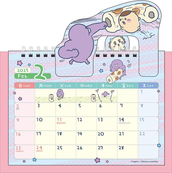 Ensky Chiikawa 2025 Pop-up Desk Calendar CL-074