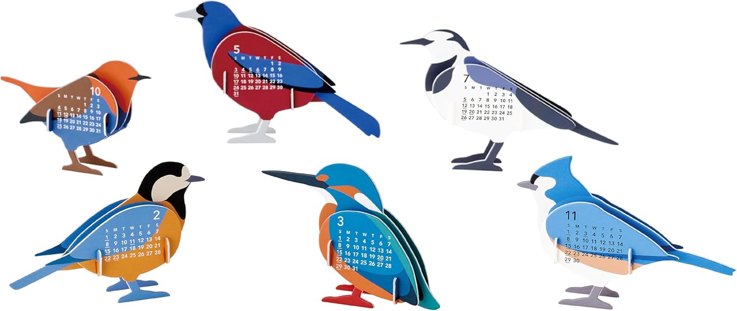 good morning 2026 desk calendar bird 2463