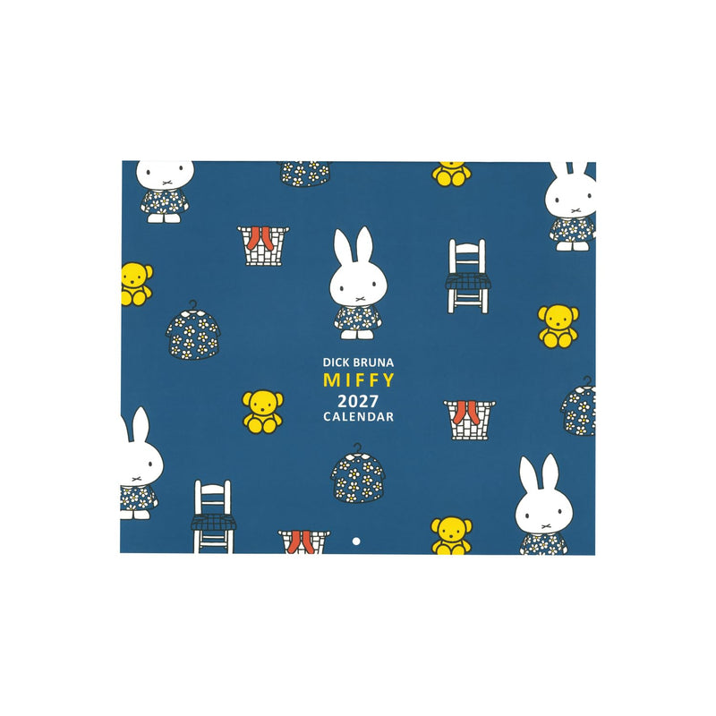 SQUARE Miffy 2027 Desk Calendar Blue 30BCA-4