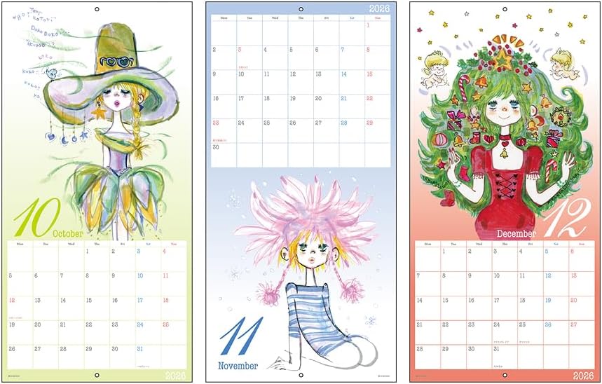 Sun-Star Stationery Ado Mizumori 2026 Wall Calendar Ado Mizumori S8521433