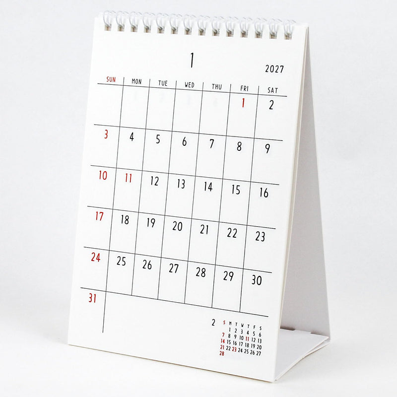 New Japan Calendar 2027 Desk Calendar Minnade Bousai NK566