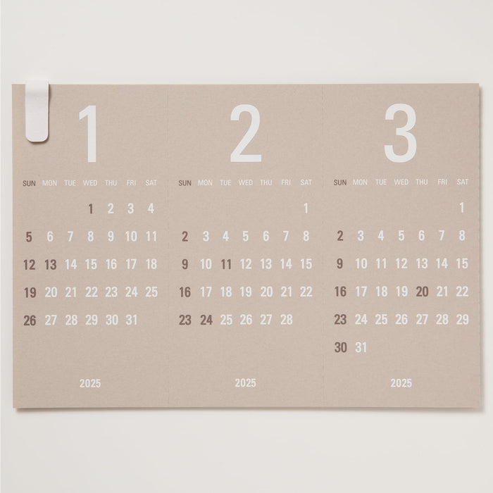 Replug 2025 Desk Calendar Triangler Beige aya Collaboration Limited Edition Color A25-446