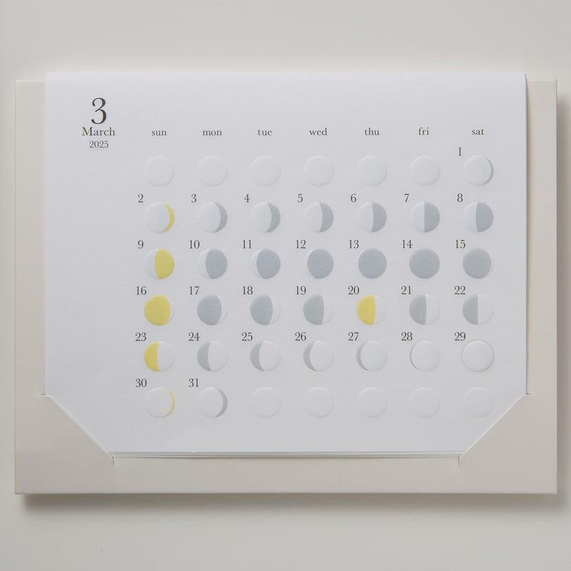 Replug 2025 Desk Calendar Moon Phases Michiru mini A25-450