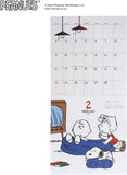 Square Snoopy 2025 Desk Calendar Red 41PCA-1