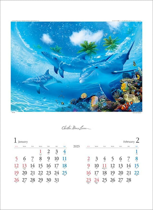 Todan 2025 Wall Calendar Christian Riese Lassen CL25-1092