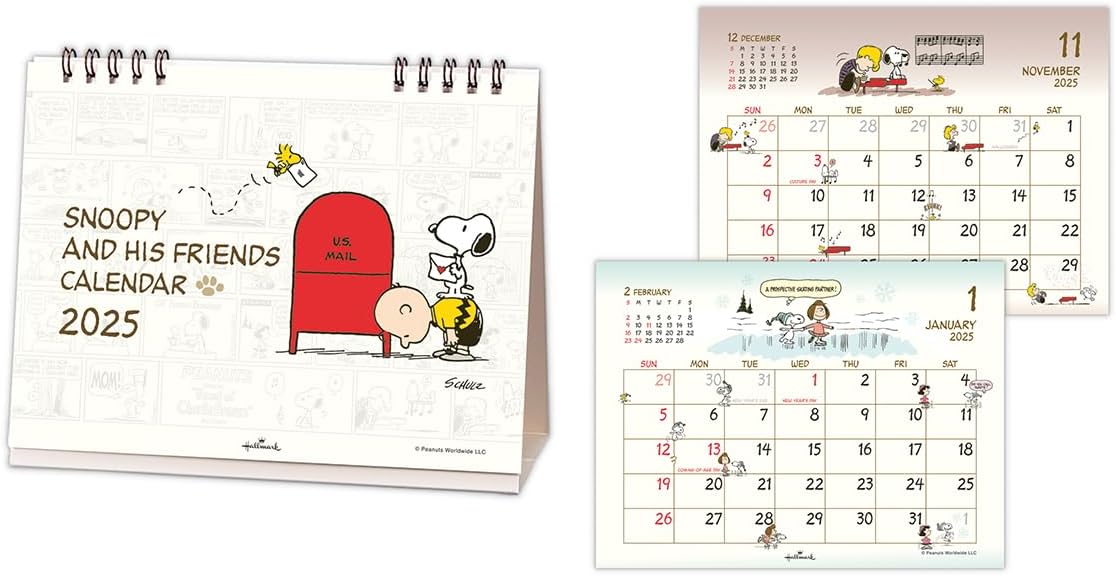 Hallmark Snoopy 2025 Desk Calendar 834-807