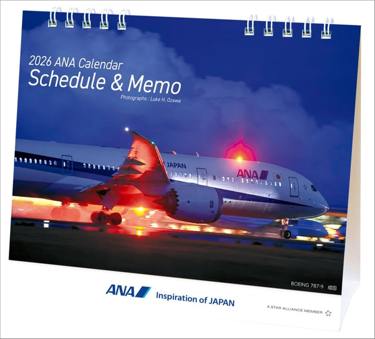 ANA 'Schedule & Memo' 2026 Desk Calendar CL25-1156