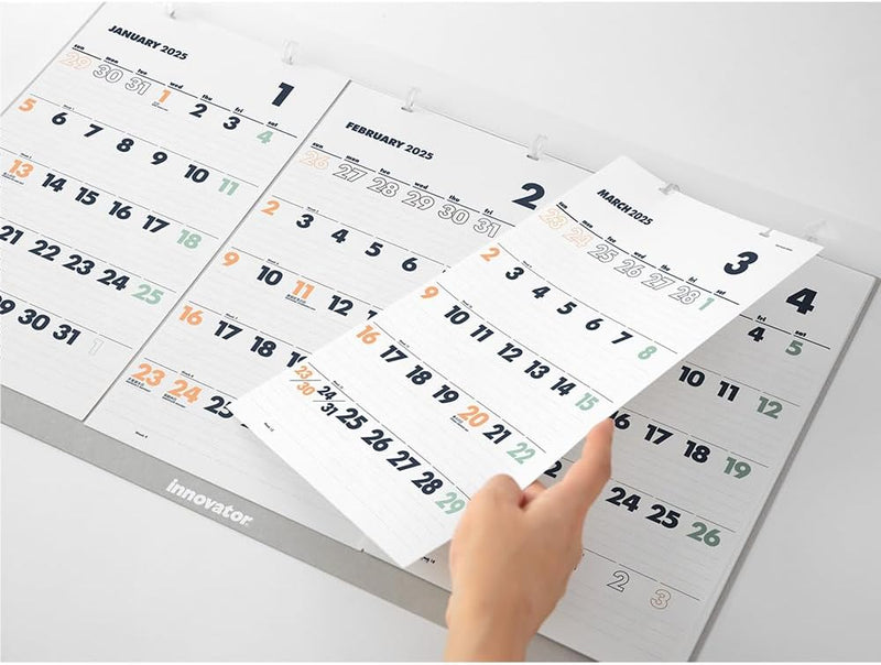 Innovator 2025 Wall Calendar 3-Month 31357006