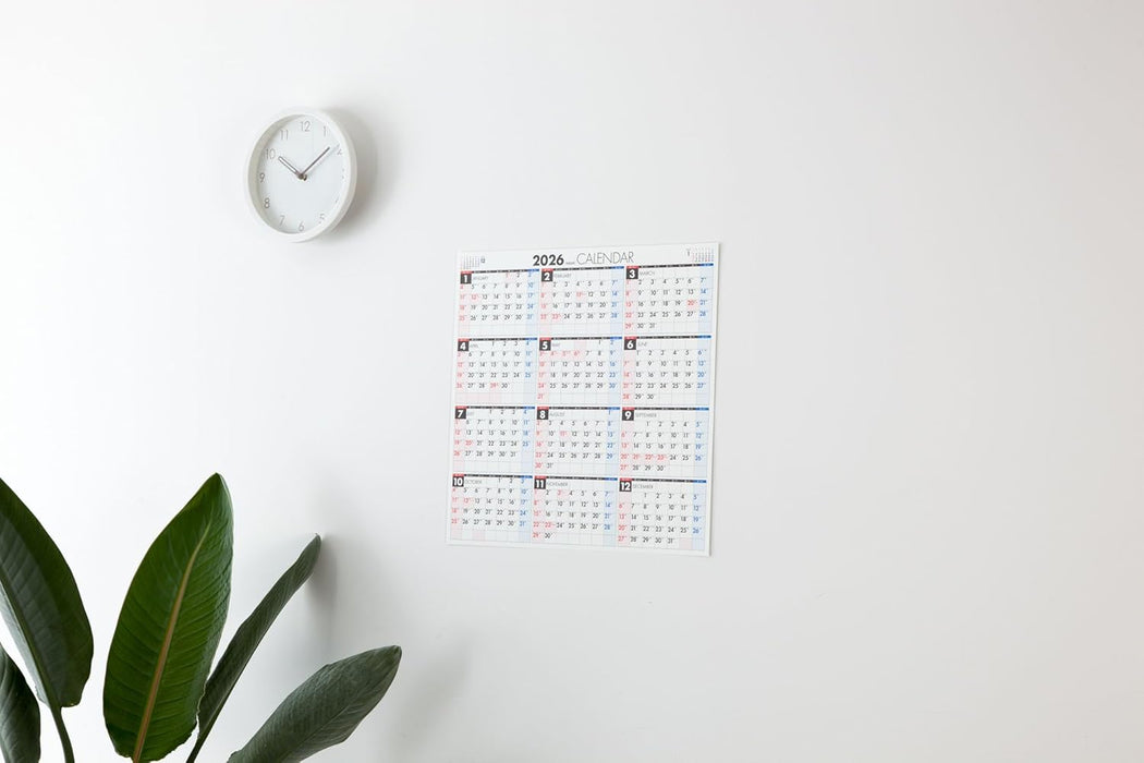 Takahashi 2026 Wall Calendar Modified A2 Size E3